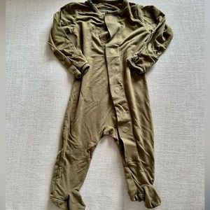 Magnetic me olive onesie